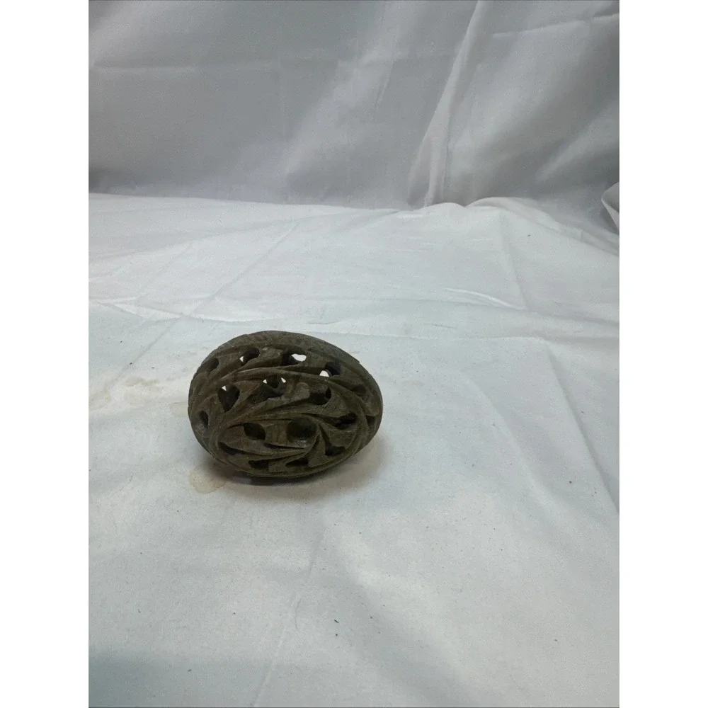 Egg Within An Egg Bird & Baby Bird Marble 4x3x3 inches Made in India